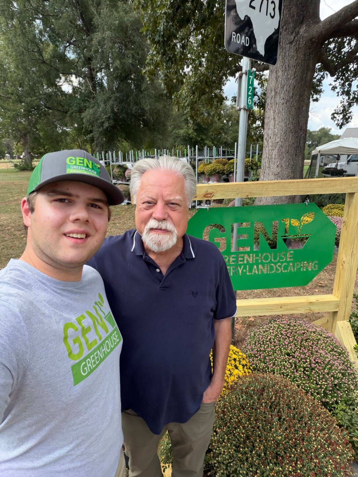 Brad Maule and Caleb Jones at Gen1 Greenhouse